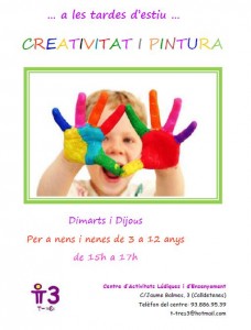 A la tarda, creativitat i pintura!